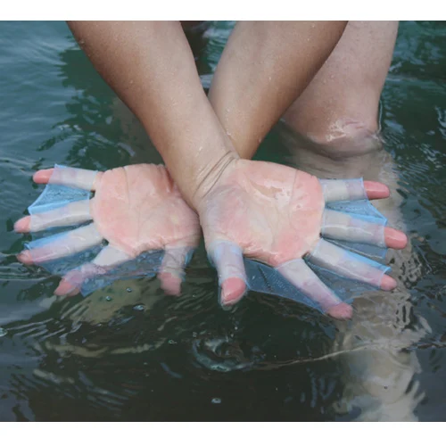 Swimming Webbed Gloves Adult Finger Fin Hand Paddle Wear Silicon Diving Glove Equipment Universal Surfing Fins | Спорт и развлечения