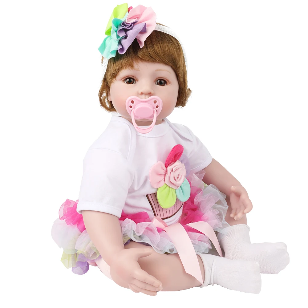 55cm 22"Silicone Reborn Dolls lifelike silicone vinyl newborn lovely girl modeling dolls princess Toys Kids Birthday Gifts
55cm 22"Silicone Reborn Dolls lifelike silicone vinyl newborn lovely girl modeling dolls princess Toys Kids Birthday Gifts