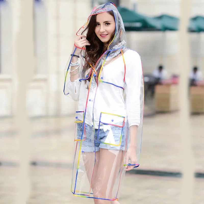 Yuding One Piece Plastic Transparent Raincoat Clear Rainwear Hooded Outdoor Touring Woman Female Rain Coat With Pockets
Yuding One Piece Plastic Transparent Raincoat Clear Rainwear Hooded Outdoor Touring Woman Female Rain Coat With Pockets