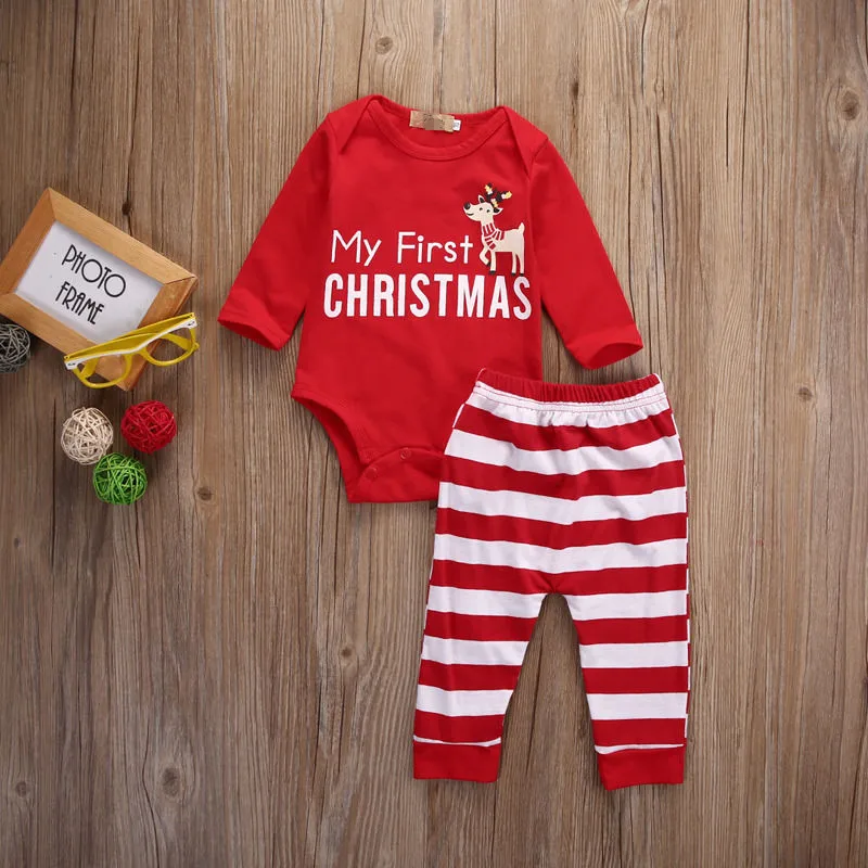 2020 Special Offer Christmas Baby's Clothing Set Boys Cotton Full Bodysuits New Year Infant Jumpsuits Newborn Girls Clothes | Детская