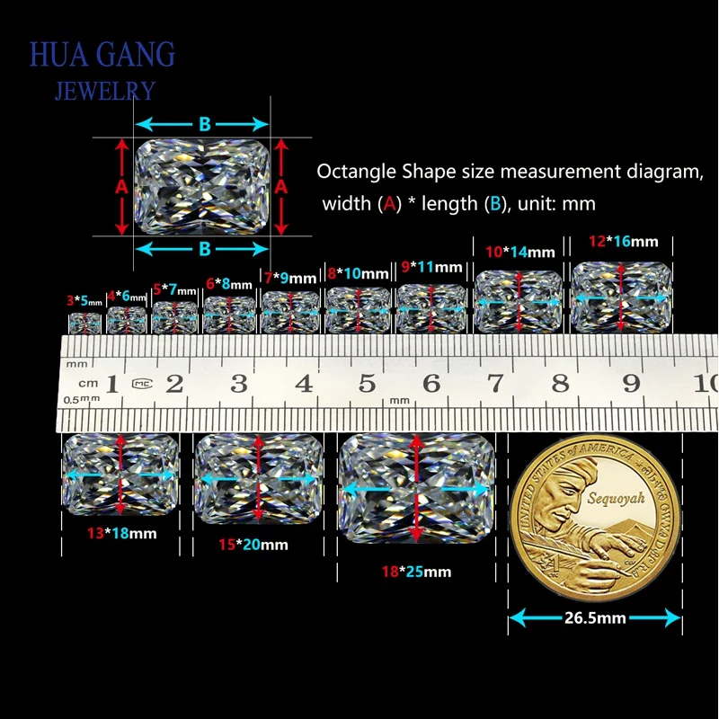 5A Sea Blue Octangle Shape Cut CZ Stone Synthetic Gems Cubic Zirconia For Jewelry Size 3x5~13x18mm Free Shipping
5A Sea Blue Octangle Shape Cut CZ Stone Synthetic Gems Cubic Zirconia For Jewelry Size 3x5~13x18mm Free Shipping