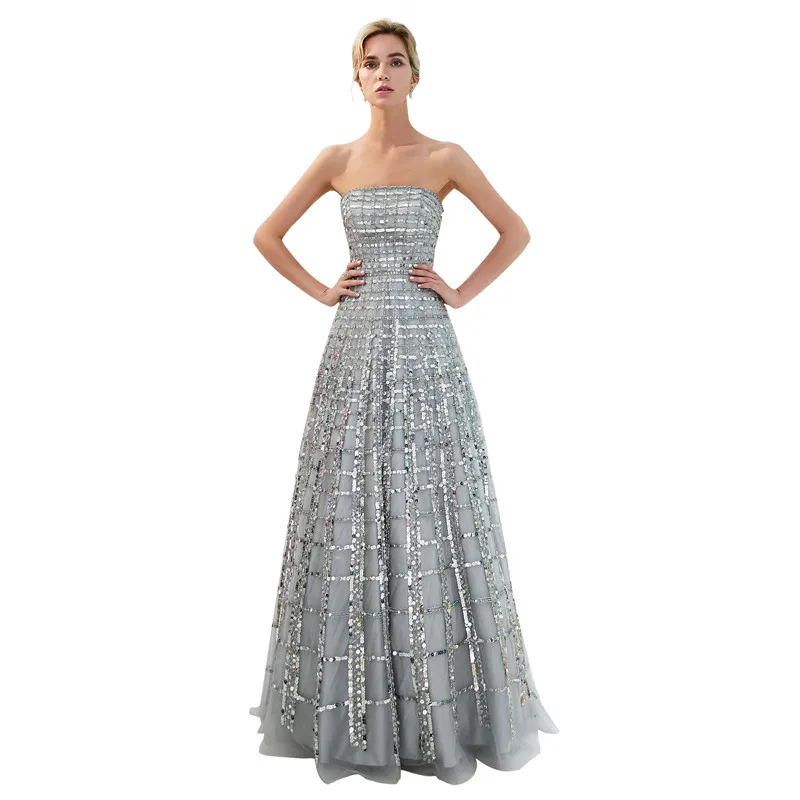 High Quaity Squined Off the Shoulder Backless A-Line Floor Length Party Dress Robe de soiree Vestido de noche
High Quaity Squined Off the Shoulder Backless A-Line Floor Length Party Dress Robe de soiree Vestido de noche