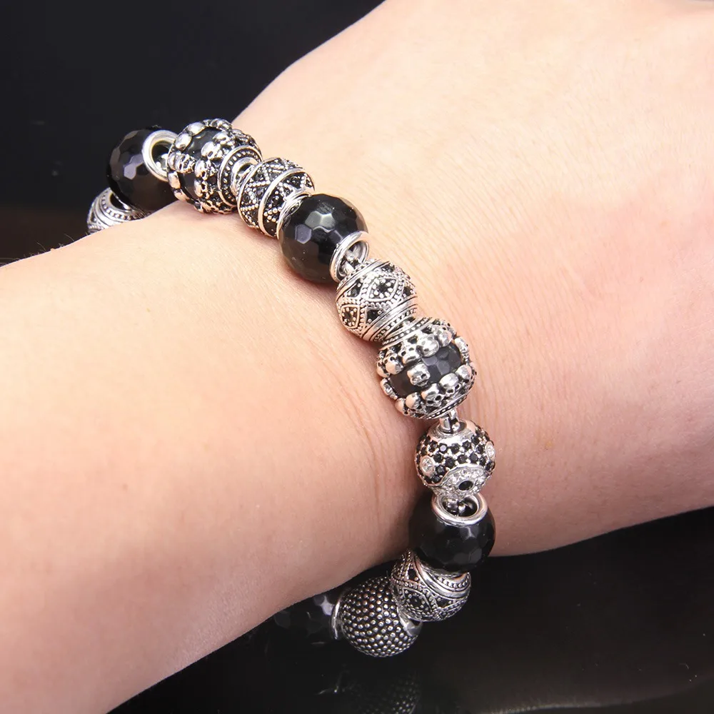 Thomas Bead Bracelet With Zigzag, Yin-yang and Fact Obsidian Beads, Rebel Heart Jewelry for Men and Women TS KB743
Thomas Bead Bracelet With Zigzag, Yin-yang and Fact Obsidian Beads, Rebel Heart Jewelry for Men and Women TS KB743