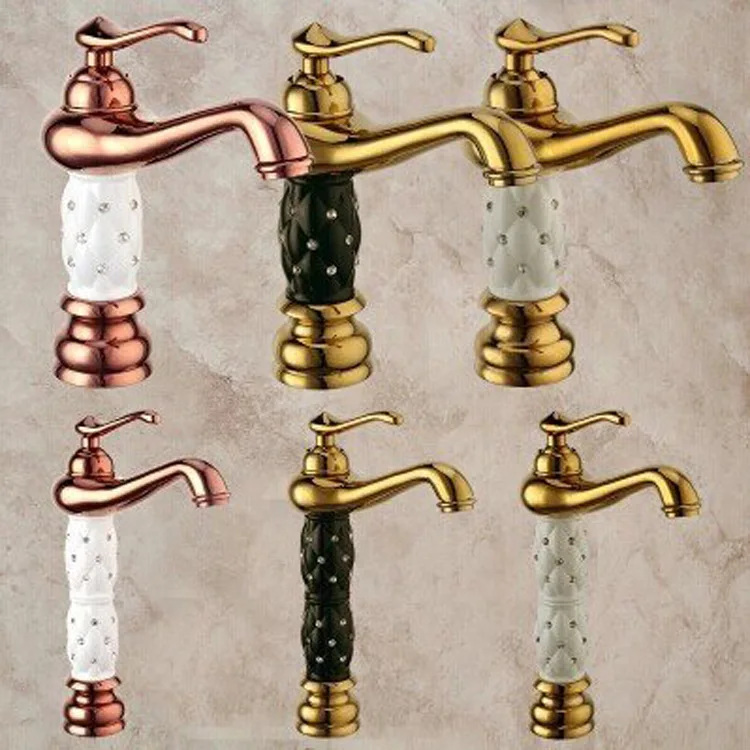 Ceramic gold bathroom mixer tap with solid brass basin sink water tap of hot cold golden bathroom faucets
Ceramic gold bathroom mixer tap with solid brass basin sink water tap of hot cold golden bathroom faucets