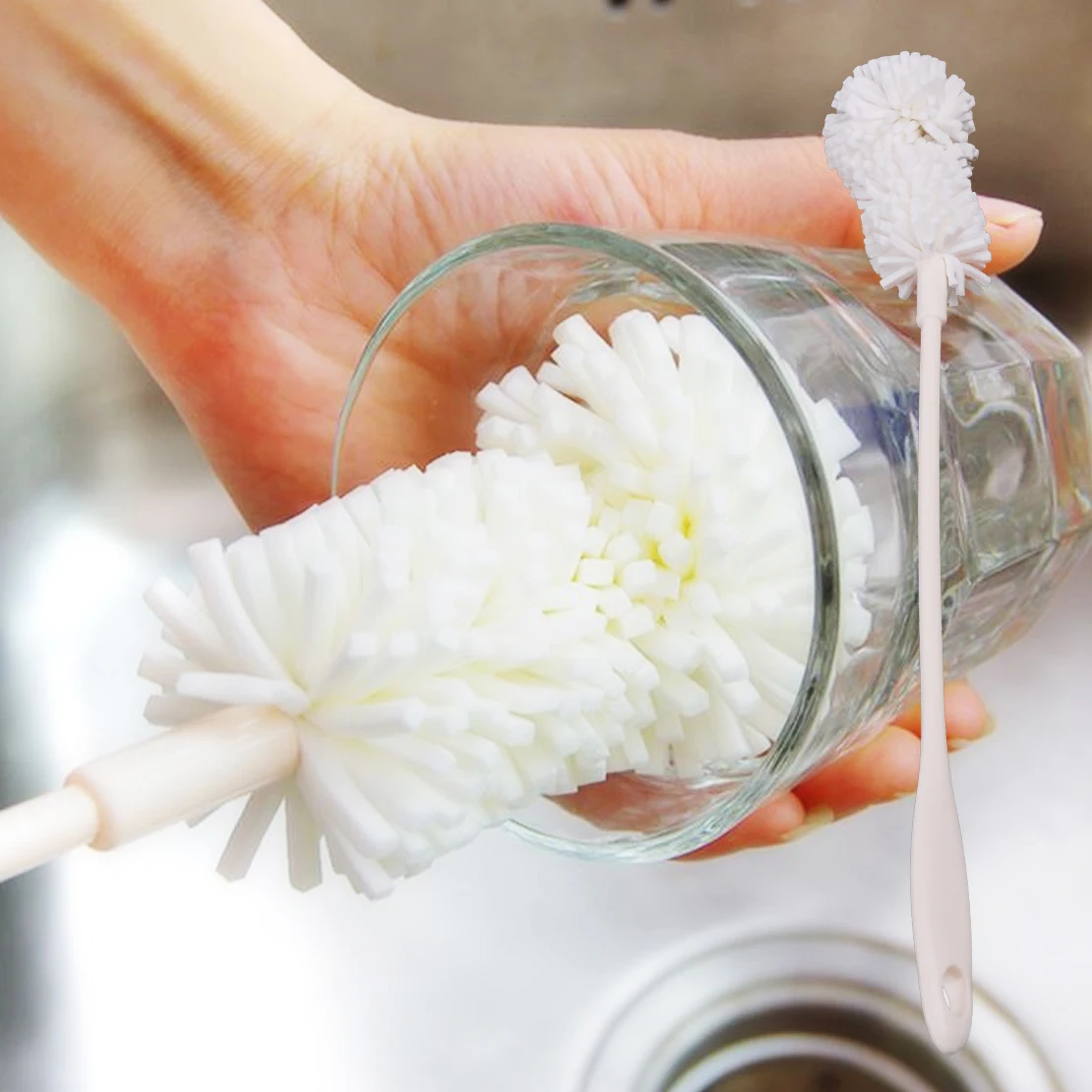 Long Handle Feeding Milk Bottle Flask Sponge Brush Cleaner Glass Cup Cleaning Tool for Home Kitchen Baby Accessories
Long Handle Feeding Milk Bottle Flask Sponge Brush Cleaner Glass Cup Cleaning Tool for Home Kitchen Baby Accessories