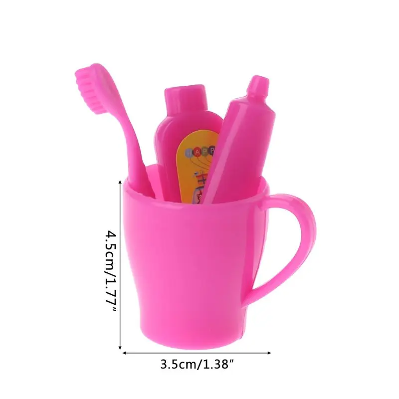 4pcs/set Children Kids Gifts Toy Doll Toothbrush Miniatures Toothpaste Tube Cup Bathroom Decoration Dolls Accessories 10166
4pcs/set Children Kids Gifts Toy Doll Toothbrush Miniatures Toothpaste Tube Cup Bathroom Decoration Dolls Accessories 10166