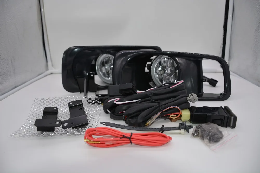 eOsuns halogen fog lamp with wires harness relay, switch, fog lamp house and frame cover complete kit for honda civic 1999-2000
eOsuns halogen fog lamp with wires harness relay, switch, fog lamp house and frame cover complete kit for honda civic 1999-2000