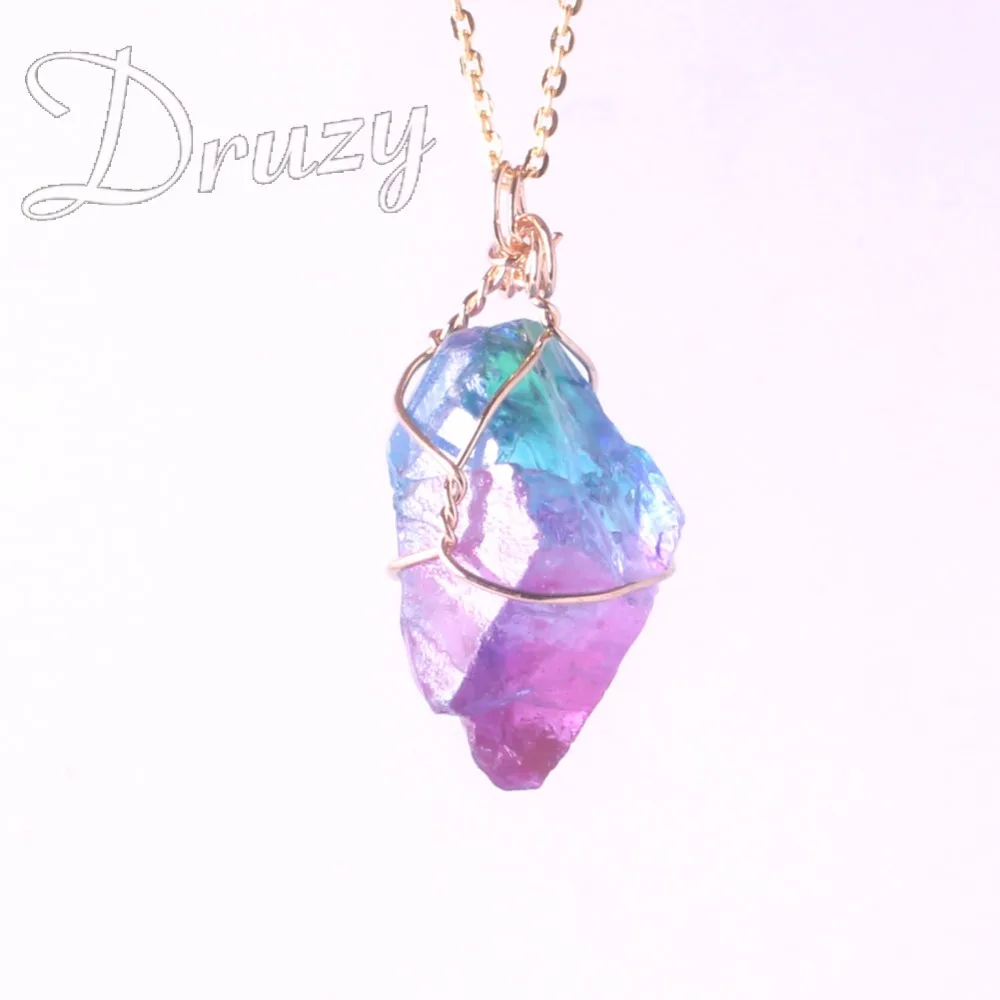 Wholesale 6pcs/lot Irregular Natural Stone Crystal Rainbow Transparent Pendant Necklace Women's Necklace Jewelry Free Shipping
Wholesale 6pcs/lot Irregular Natural Stone Crystal Rainbow Transparent Pendant Necklace Women's Necklace Jewelry Free Shipping