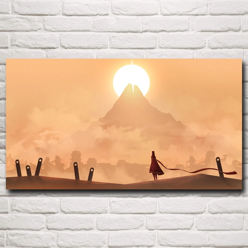Journey Vector Landscape Mountains Sun Game Posters and Prints Modern Home Decoration Art Silk Painting Living Room Pictures
Journey Vector Landscape Mountains Sun Game Posters and Prints Modern Home Decoration Art Silk Painting Living Room Pictures