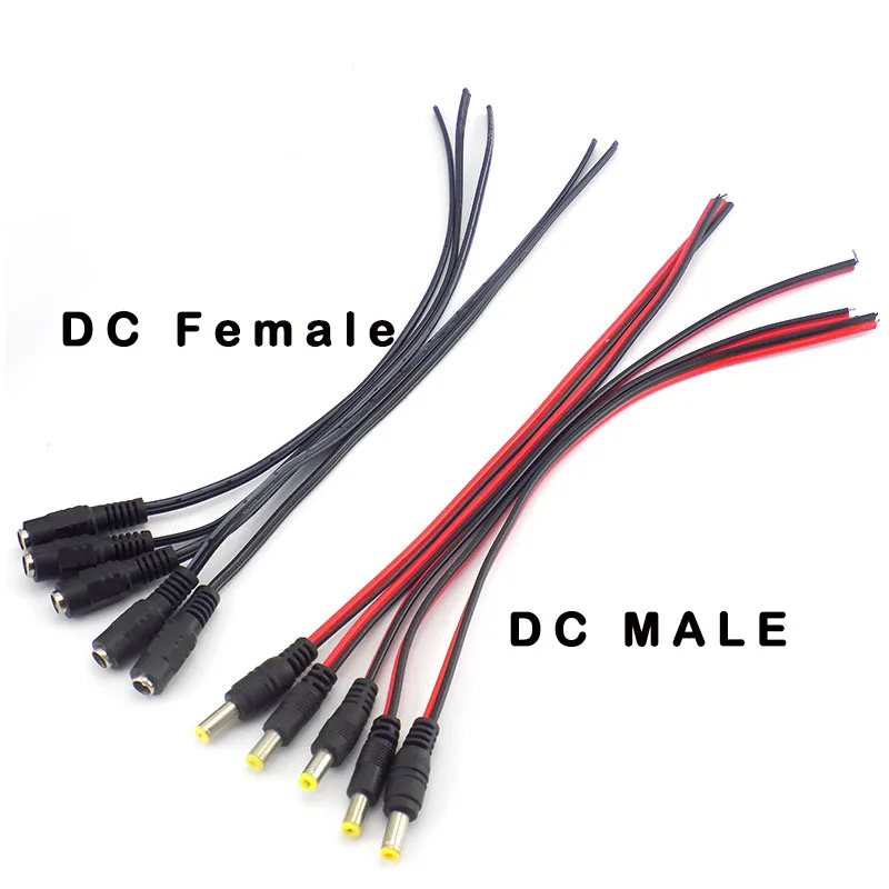 12V DC Connectors Male Female jack cable wire line adapter plug power supply 5.5 x 2.1mm for LED Strip Light driver CCTV Camera
12V DC Connectors Male Female jack cable wire line adapter plug power supply 5.5 x 2.1mm for LED Strip Light driver CCTV Camera