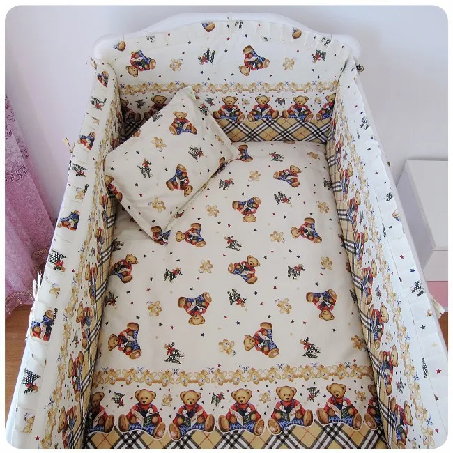 6PCS Kids baby crib Bedding sets for Kids bedding sheets berco bebe (4bumper+sheet+pillow cover)
6PCS Kids baby crib Bedding sets for Kids bedding sheets berco bebe (4bumper+sheet+pillow cover)