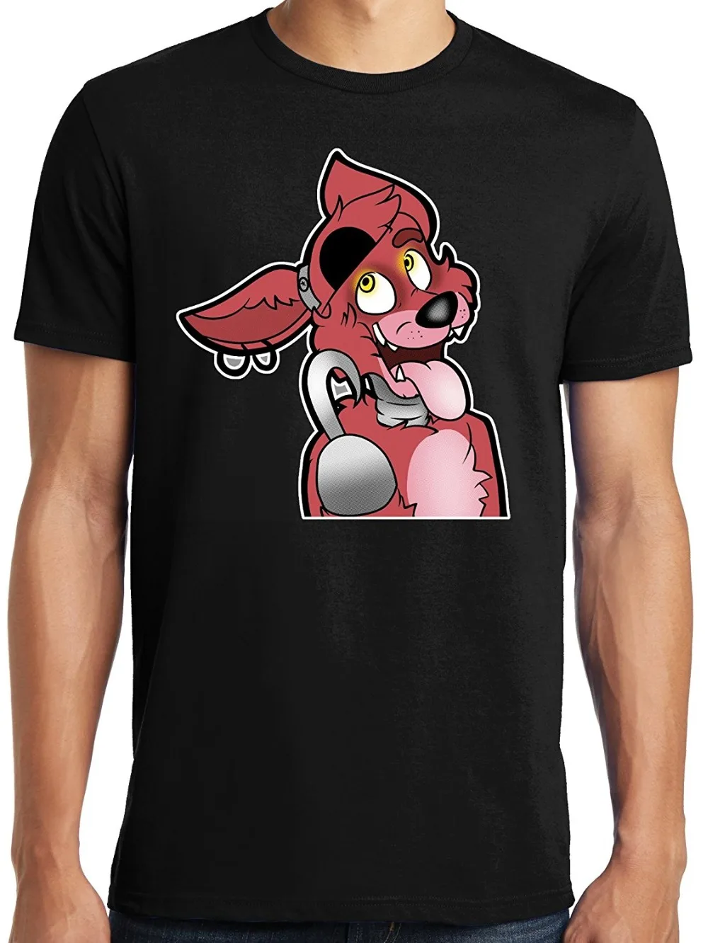 Лето 2018 известный бренд FNAF Five Nights at Freddy's Foxy взрослая футболка Лидер продаж