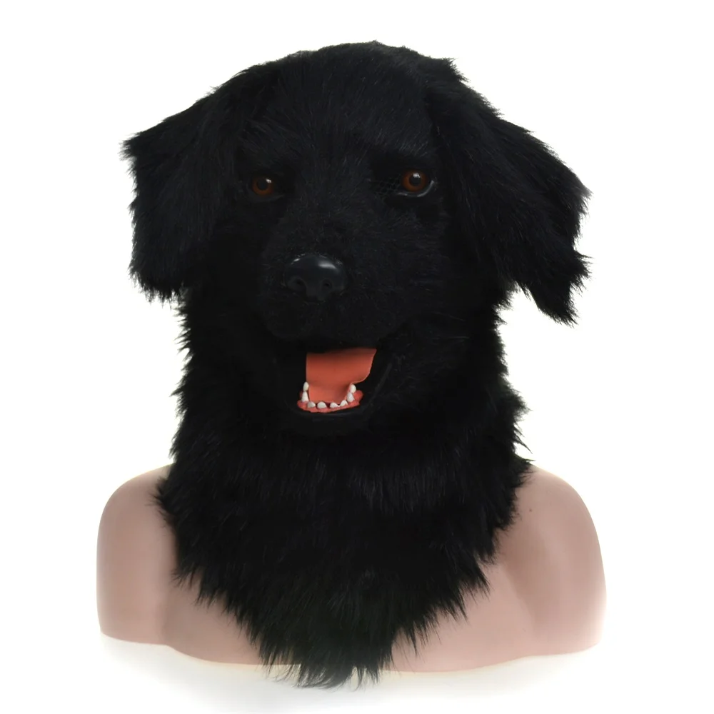 Лицевая маска для карнавала huitaimove Mouth личина животного Black Dog Animal|Маски вечеринки|