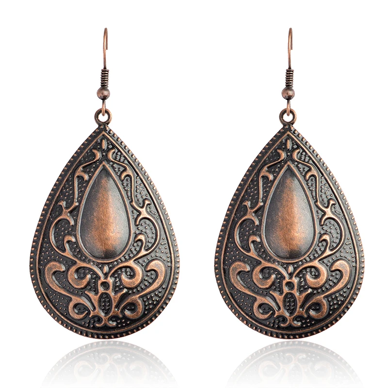 Statement earrings Vintage Ethic Bohemia Bronze Water drop Earrings for Women Girl Ear jewelry orecchini etnici Accessories Gift
Statement earrings Vintage Ethic Bohemia Bronze Water drop Earrings for Women Girl Ear jewelry orecchini etnici Accessories Gift