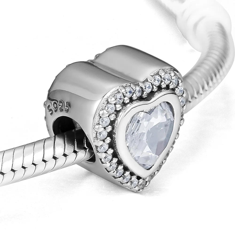 Fits For Pandora Charms Bracelets Sparkling Love Beads with Clear CZ 100% 925 Sterling-Silver-Jewelry Free Shipping
Fits For Pandora Charms Bracelets Sparkling Love Beads with Clear CZ 100% 925 Sterling-Silver-Jewelry Free Shipping