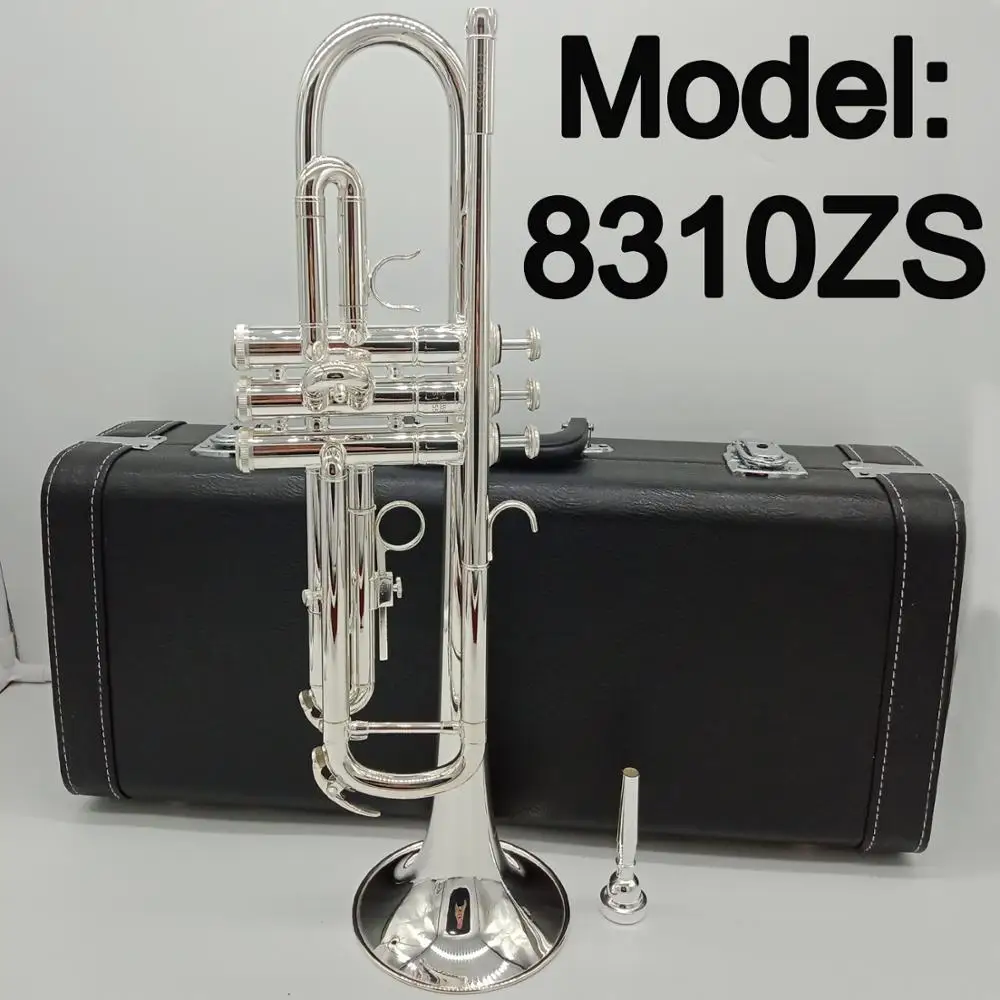 Brand New 8310ZS Professional Bb Trumpet Silver Plated Musical Instrument Professional Trumpet With Case Mouthpiece Accessories
Brand New 8310ZS Professional Bb Trumpet Silver Plated Musical Instrument Professional Trumpet With Case Mouthpiece Accessories