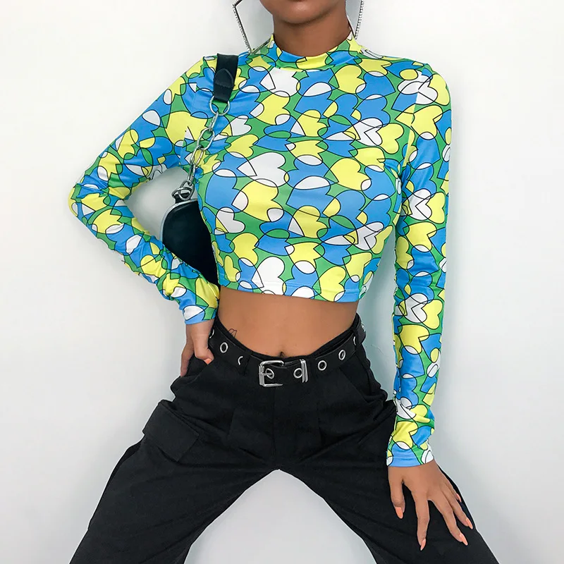ZOGAA Female T- Shirt Women T shirt Sexy Tee Tops Heart Print T-shirt Elastic Top Painting Long Sleeve Women Streetwear T shirts
ZOGAA Female T- Shirt Women T shirt Sexy Tee Tops Heart Print T-shirt Elastic Top Painting Long Sleeve Women Streetwear T shirts