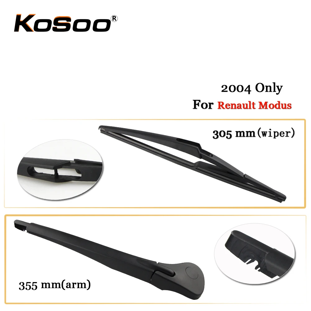 KOSOO Auto Rear Car Wiper Blade For Renault Modus,305mm 2004 Only Rear Window Windshield Wiper Blades Arm,Car Accessories
KOSOO Auto Rear Car Wiper Blade For Renault Modus,305mm 2004 Only Rear Window Windshield Wiper Blades Arm,Car Accessories