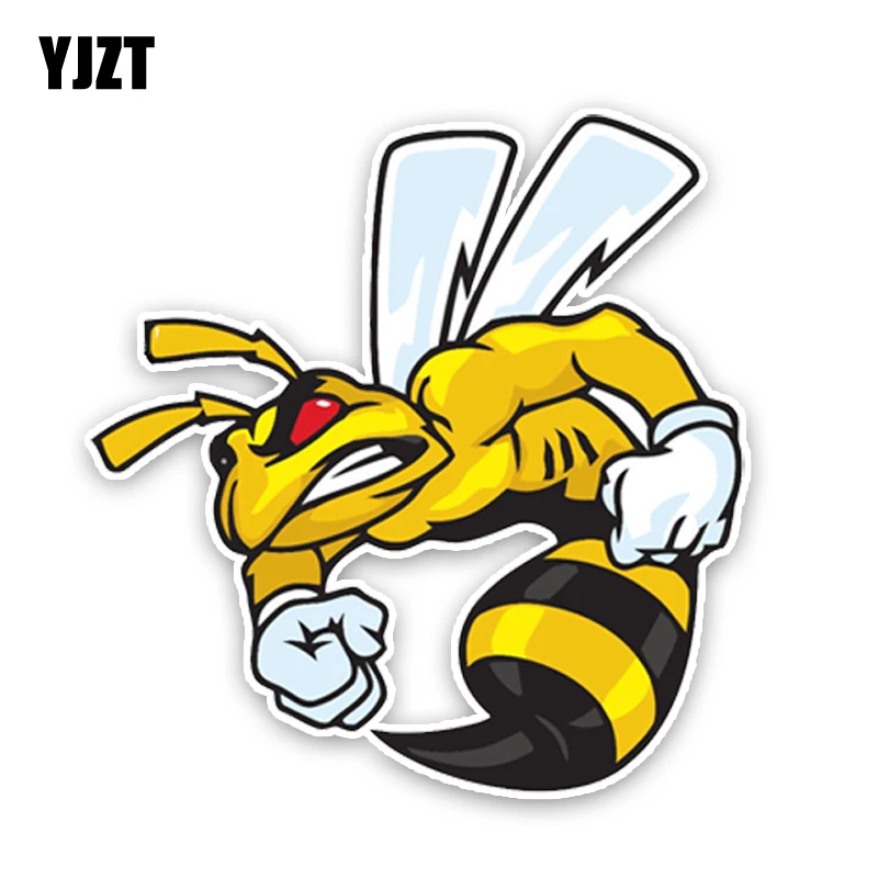 YJZT 14.2CM14.3CM Lovely Angry Cartoon Hornets Colored PVC Car Sticker Graphic Decoration C1-5155
YJZT 14.2CM14.3CM Lovely Angry Cartoon Hornets Colored PVC Car Sticker Graphic Decoration C1-5155