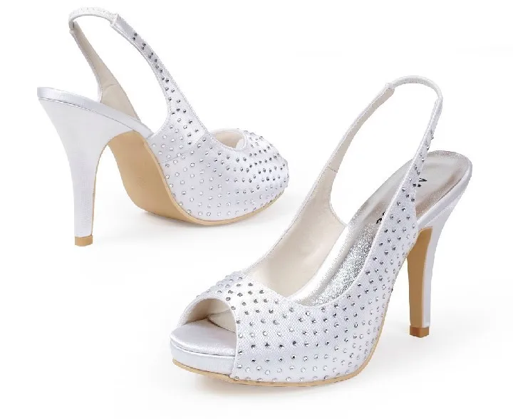 2018 White Gorgeous High Heel Bridal Shoes Banquet Shoes for woman Rhinestone Peep Toe Lady Wedding Dress Shoes
2018 White Gorgeous High Heel Bridal Shoes Banquet Shoes for woman Rhinestone Peep Toe Lady Wedding Dress Shoes