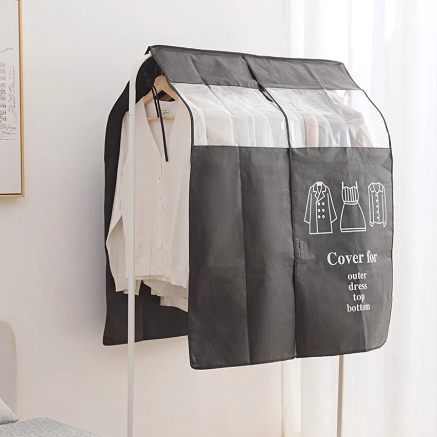 Hanging Garment Bag Cover Breathable Non-woven Dust-proof Bag with Transparent Window for Winter Coats Wedding Dress 88*118cm
Hanging Garment Bag Cover Breathable Non-woven Dust-proof Bag with Transparent Window for Winter Coats Wedding Dress 88*118cm