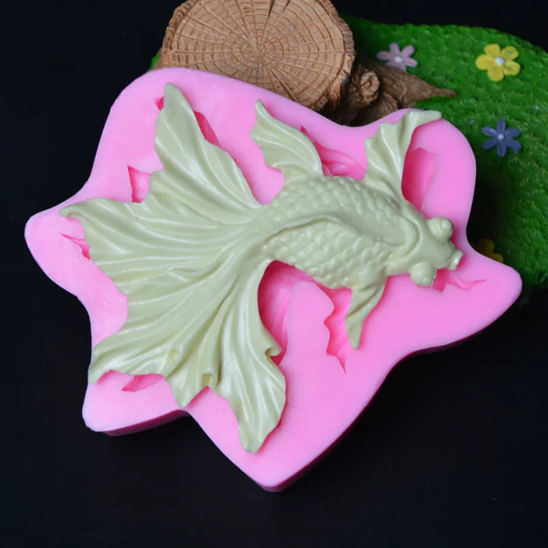 New 3D Goldfish Mold Silicone Molds Beautiful Tail Carp Molds Soap Mold Mould Silica Gel Fish Chocolate Mould Aroma Stone PRZY
New 3D Goldfish Mold Silicone Molds Beautiful Tail Carp Molds Soap Mold Mould Silica Gel Fish Chocolate Mould Aroma Stone PRZY