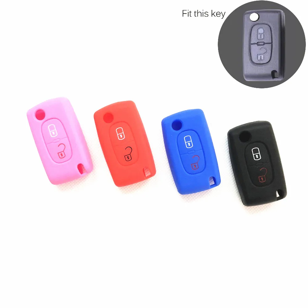 2 buttons Silicone Car Key Case Protector Cover For Peugeot 207 307 308 407 408 For Citroen C3 C4 Hatch C4L C5 C6
2 buttons Silicone Car Key Case Protector Cover For Peugeot 207 307 308 407 408 For Citroen C3 C4 Hatch C4L C5 C6