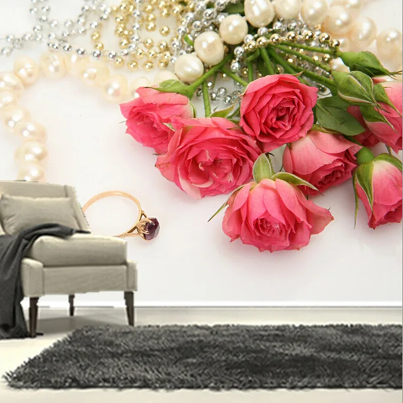 The custom 3D murals,romantic roses Jewelry Pink color Flowers wallpapers ,living room sofa TV wall bedroom wall paper
The custom 3D murals,romantic roses Jewelry Pink color Flowers wallpapers ,living room sofa TV wall bedroom wall paper