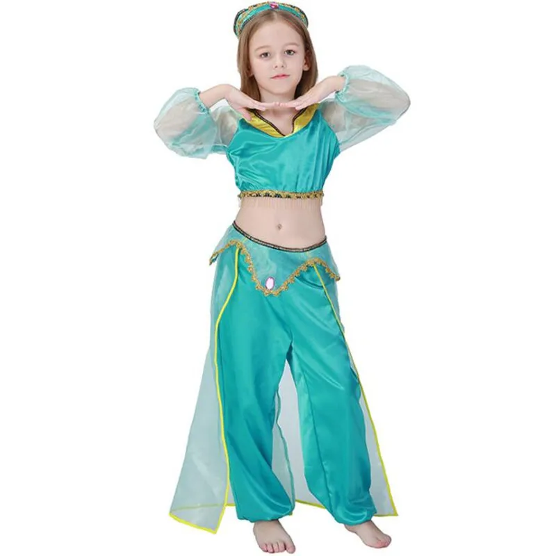 Kids Girl Green Arab Princess Children Belly Dance Cosplay Costumes Carnival Party Costume Halloween Christmas
Kids Girl Green Arab Princess Children Belly Dance Cosplay Costumes Carnival Party Costume Halloween Christmas