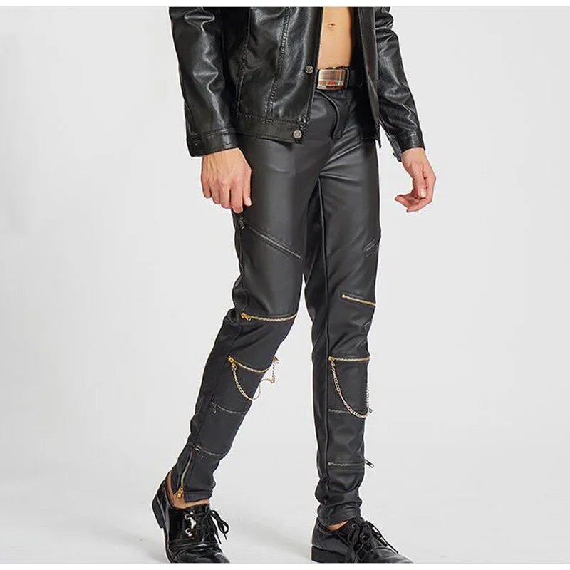 New PU Faux Leather Pants Men Skinny Justin Bieber Clothes Slim Fit Hip Hop Pants Zipper Swag Biker Jogger Kanye West
New PU Faux Leather Pants Men Skinny Justin Bieber Clothes Slim Fit Hip Hop Pants Zipper Swag Biker Jogger Kanye West