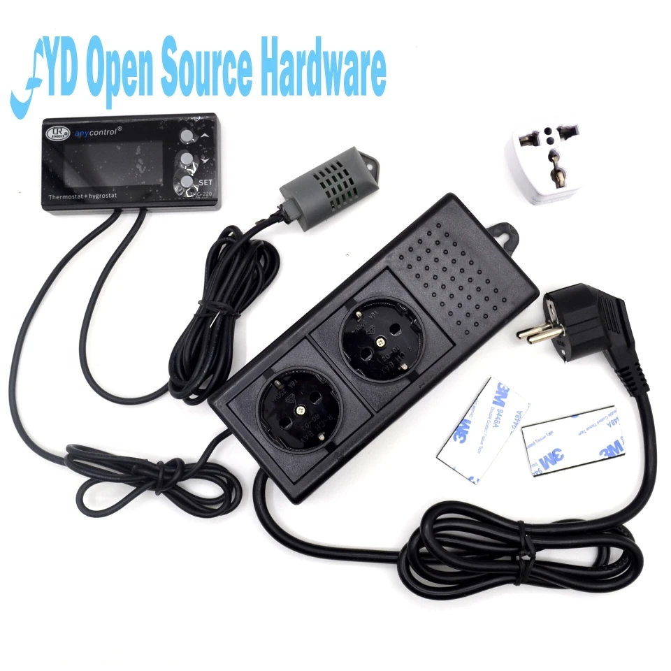 Electronic pet reptile Strip thermostat greenhouses culture incubator room temperature and humidity control THC-220
Electronic pet reptile Strip thermostat greenhouses culture incubator room temperature and humidity control THC-220