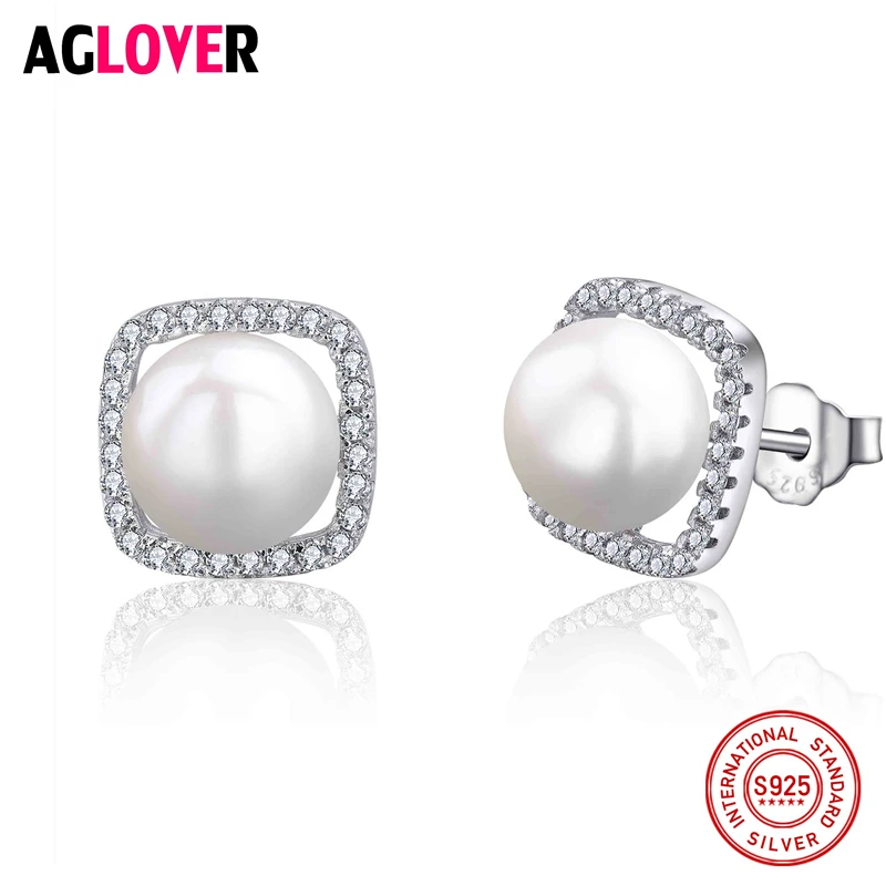 100% Natural Freshwater Pearl Earrings Real 925 Sterling Silver Stud Earring 8-9mm Pearl Jewelry Supplier For Women
100% Natural Freshwater Pearl Earrings Real 925 Sterling Silver Stud Earring 8-9mm Pearl Jewelry Supplier For Women