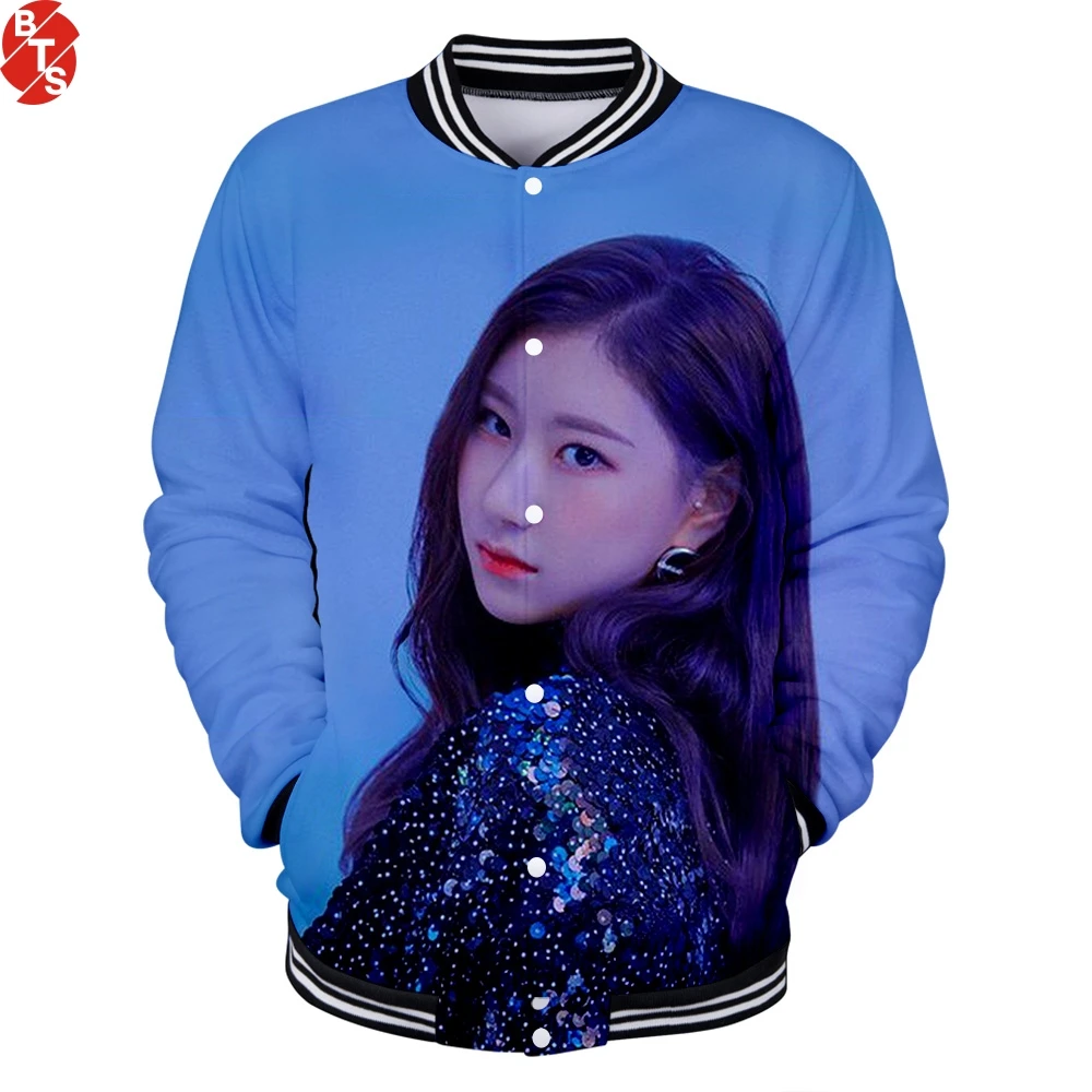 ITZY 3D Printed Kpop Baseball Jackets Women/Men Fashion Long Sleeve Jacket 2019 Hot Sale Casual Streetwear Clothes
ITZY 3D Printed Kpop Baseball Jackets Women/Men Fashion Long Sleeve Jacket 2019 Hot Sale Casual Streetwear Clothes