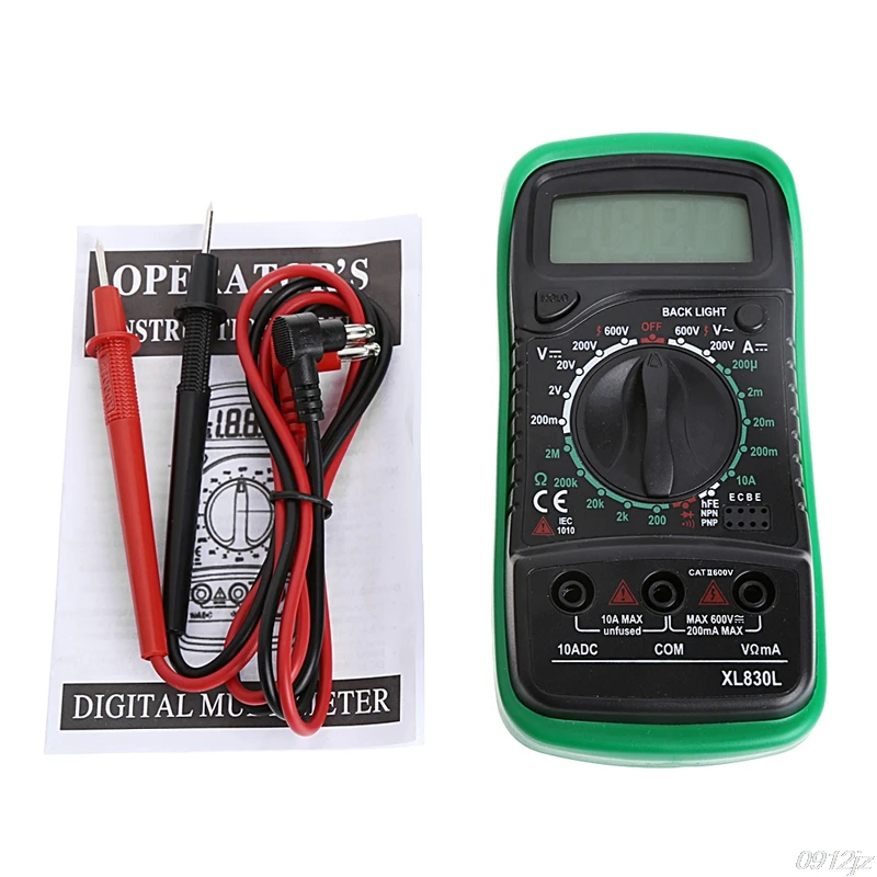 Digital Multimeter Voltmeter Ammeter OHM Volt Tester LCD Test AC DC Current Meter Overload Protection Multimeter
Digital Multimeter Voltmeter Ammeter OHM Volt Tester LCD Test AC DC Current Meter Overload Protection Multimeter