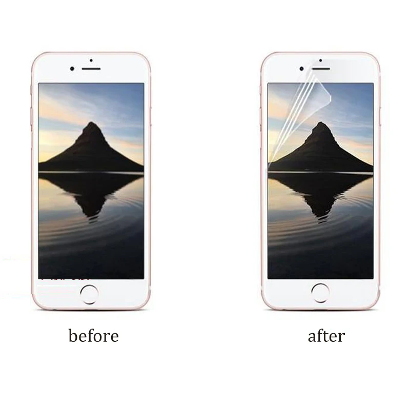 500 шт/партия кристально чистый HD ЖК экран протектор для Apple i Phone 8 Мобильный