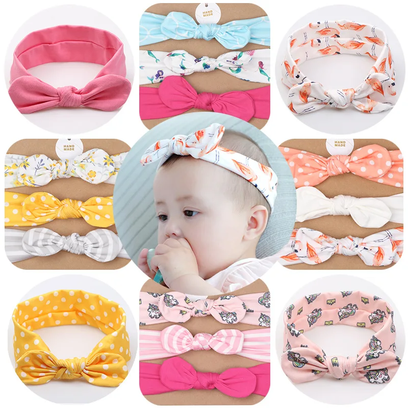 3Pcs/set Newborn Headbands Bowknot Flower Baby Girl Hair Accessories Baby Cotton Headwear Cute Rabbit Ear Elastic Kids Headbands
3Pcs/set Newborn Headbands Bowknot Flower Baby Girl Hair Accessories Baby Cotton Headwear Cute Rabbit Ear Elastic Kids Headbands