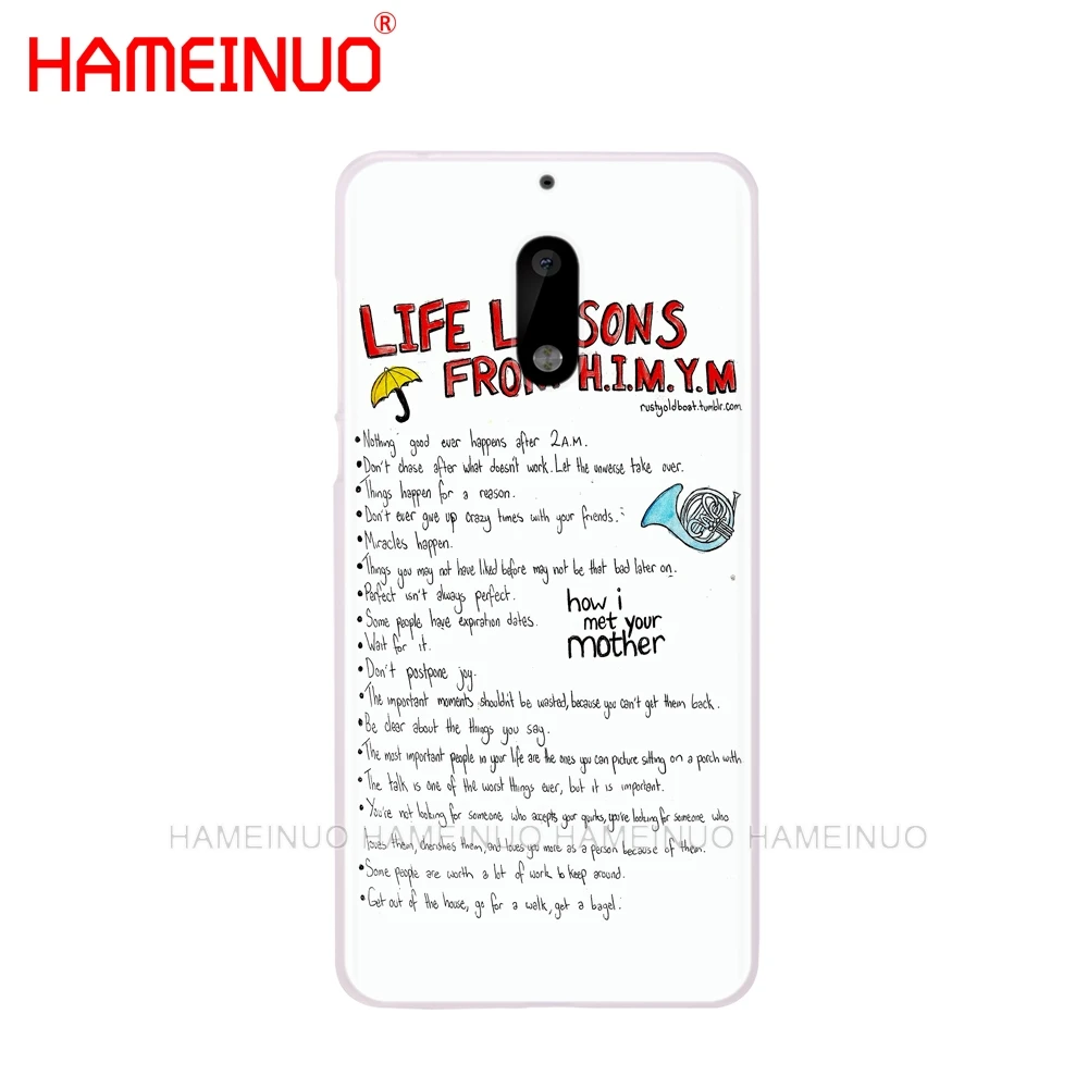 HAMEINUO Как я встретил вашу маму himym цитаты чехол для телефона Nokia 9 8 7 6 5 3 Lumia 630 640 640XL