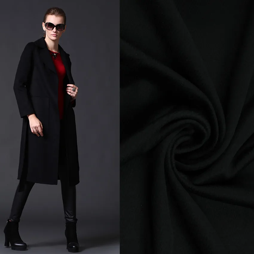 Black twill cashmere fabric autumn and winter special thick coat wool fabric exports black cashmere fabric cashmere cloth
Black twill cashmere fabric autumn and winter special thick coat wool fabric exports black cashmere fabric cashmere cloth