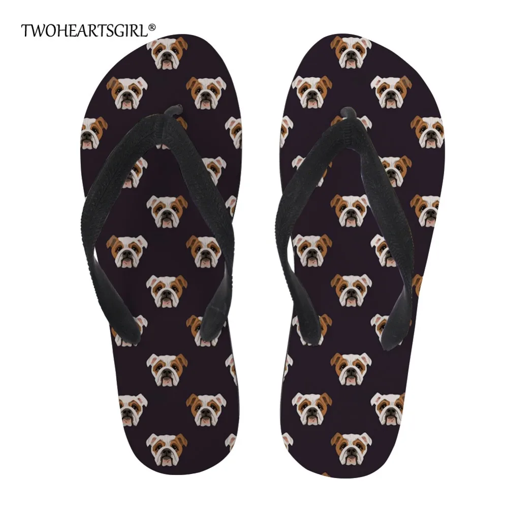 Twoheartsgirl Cute English Bulldog Print Flip Flops for Women Anti-slip Female Ladies Summer Slippers Personalized Flipflops
Twoheartsgirl Cute English Bulldog Print Flip Flops for Women Anti-slip Female Ladies Summer Slippers Personalized Flipflops