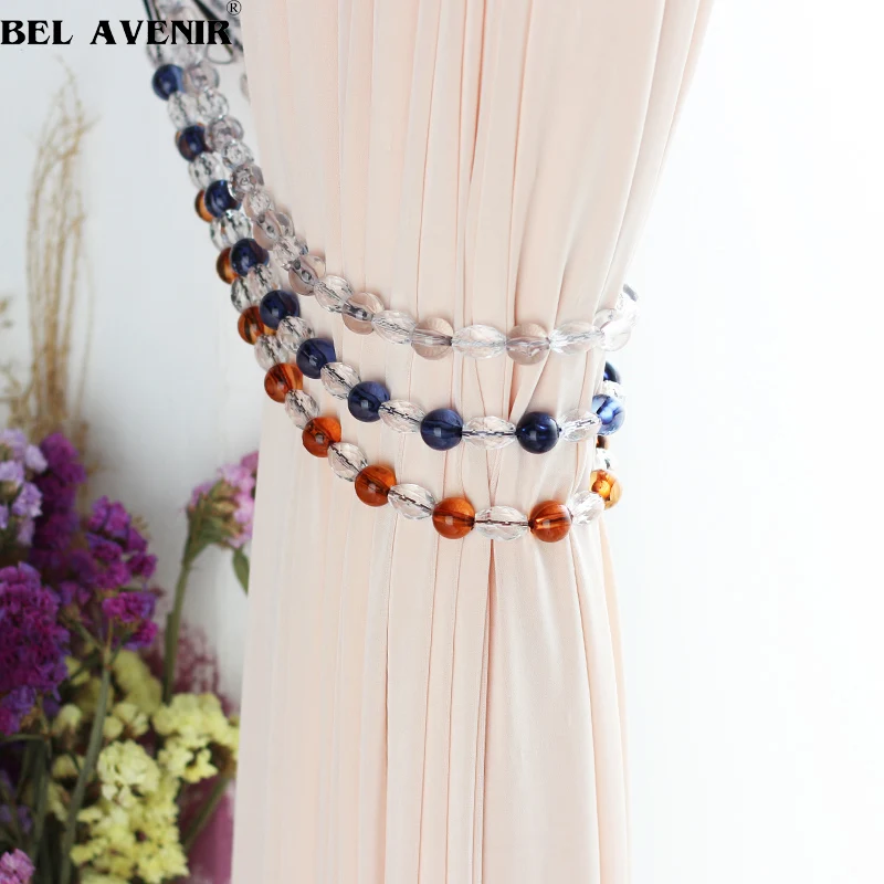 1Pc Modern Simple Curtain Bandage Crycal Ball Beads Curtain Straps Tieback Rope Buckle Binding Window Tie Back Holder Decoration
1Pc Modern Simple Curtain Bandage Crycal Ball Beads Curtain Straps Tieback Rope Buckle Binding Window Tie Back Holder Decoration