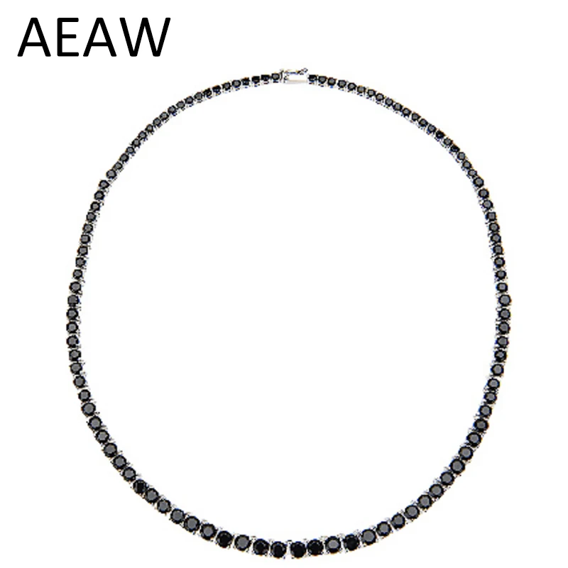 AEAW Platinum Plated Silver Black Moissanite Necklace for Women 28CTW Black Moissanite Diamond Sterling Silver
AEAW Platinum Plated Silver Black Moissanite Necklace for Women 28CTW Black Moissanite Diamond Sterling Silver