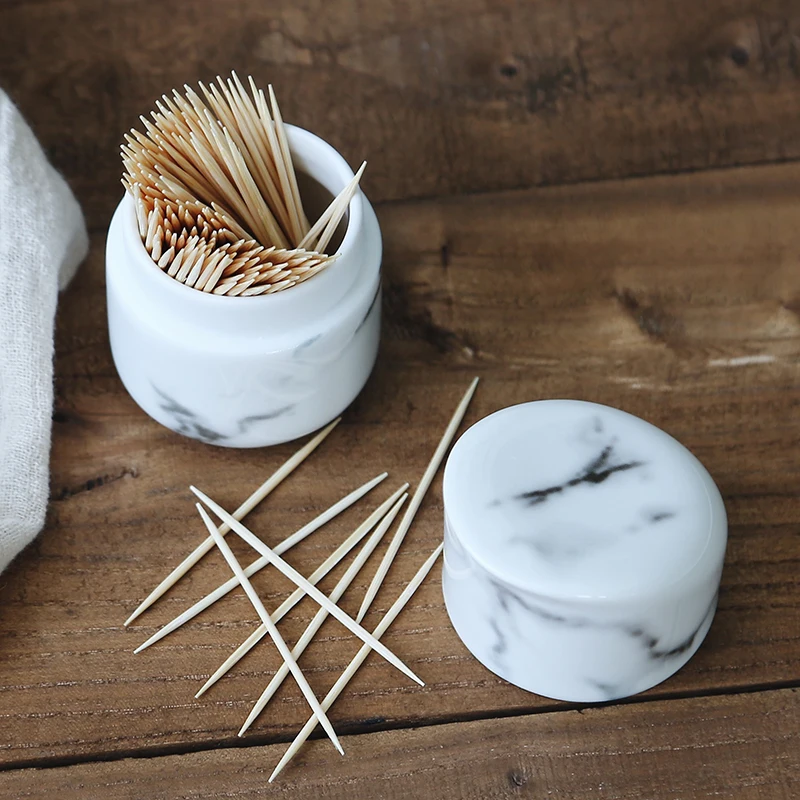 Marble Ceramic Toothpick Box Creative Toothpick Seat Home Table Decoration Toothpick Cylinder Bottle Holder Toothpick
Marble Ceramic Toothpick Box Creative Toothpick Seat Home Table Decoration Toothpick Cylinder Bottle Holder Toothpick