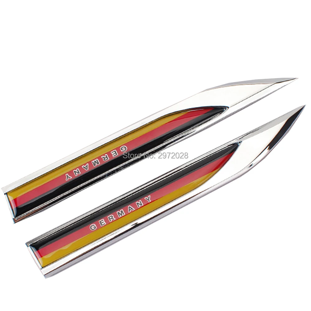 20 x Car Body Fender Side Metal Chrome Zinc Alloy Knife Side 3D The Flag Of The Germany Emblems Badges Decals Stickers
20 x Car Body Fender Side Metal Chrome Zinc Alloy Knife Side 3D The Flag Of The Germany Emblems Badges Decals Stickers