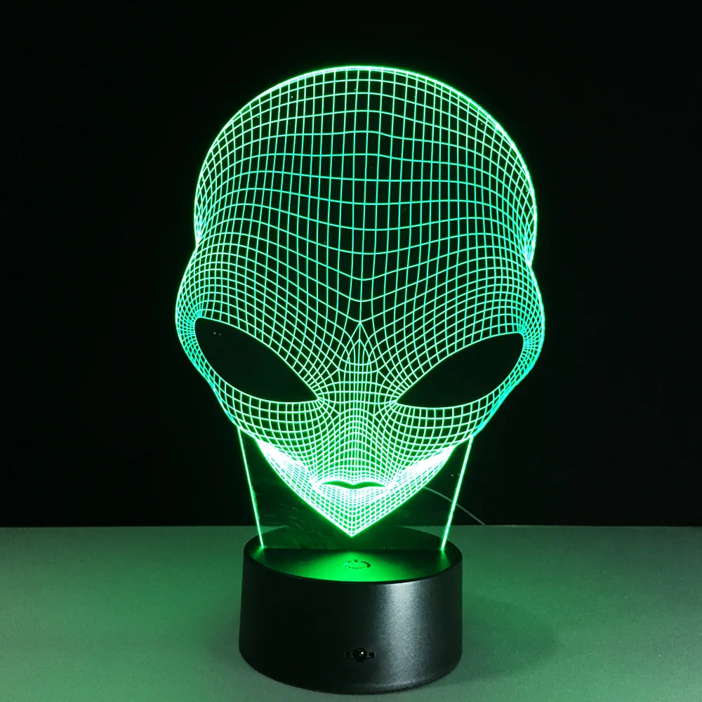 Alien 3D illusion Home Cafe Bar Decoration Lamp LED Touch Desk Night Light USB Charge 7Color Changing Table Lamp Child Gift
Alien 3D illusion Home Cafe Bar Decoration Lamp LED Touch Desk Night Light USB Charge 7Color Changing Table Lamp Child Gift