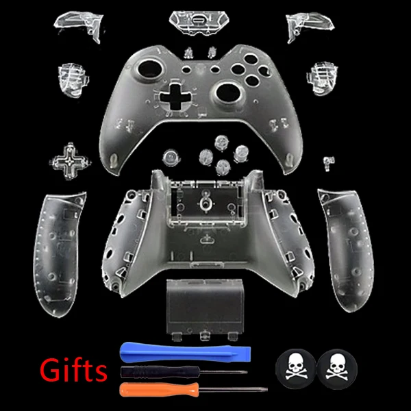 Old version Transparent White Full Housing Shell Top Bottom Shell Case +Parts Kit Without 3.5 mm headsets jack for XBOX ONE
Old version Transparent White Full Housing Shell Top Bottom Shell Case +Parts Kit Without 3.5 mm headsets jack for XBOX ONE