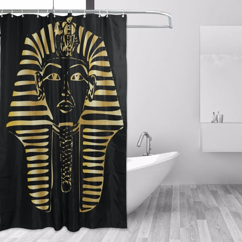 Товары для ванной комнаты Египет Фараон занавески душа полиэстер ткань