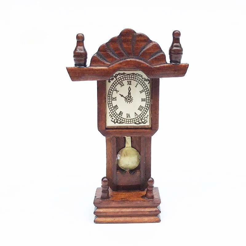 G08-X307 children gift Toy 1:12 Dollhouse mini Miniature rement Mahogany color clock 1pcs
G08-X307 children gift Toy 1:12 Dollhouse mini Miniature rement Mahogany color clock 1pcs