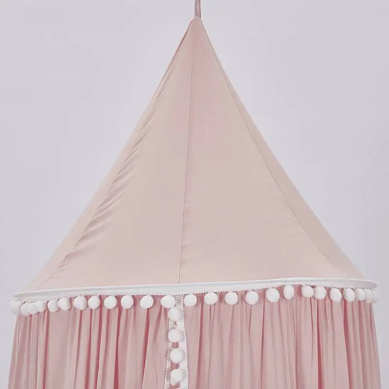 Детская Хлопковая занавеска для кроватки хлопковая подвесная купольная сетка
