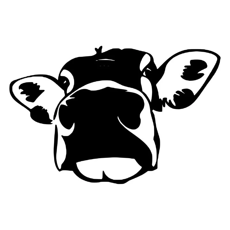 13.9*9.1CM Funny Cow Big Face Sticker Interesting Decorative Decal Styling Stickers Black/Silver S1-2644 
13.9*9.1CM Funny Cow Big Face Sticker Interesting Decorative Decal Styling Stickers Black/Silver S1-2644