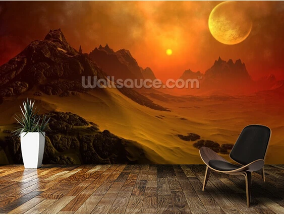 

Custom papel de parede infantil.Fantasy Alien Planet,3D wallpaper for children's room living room sofa background wall wallpaper